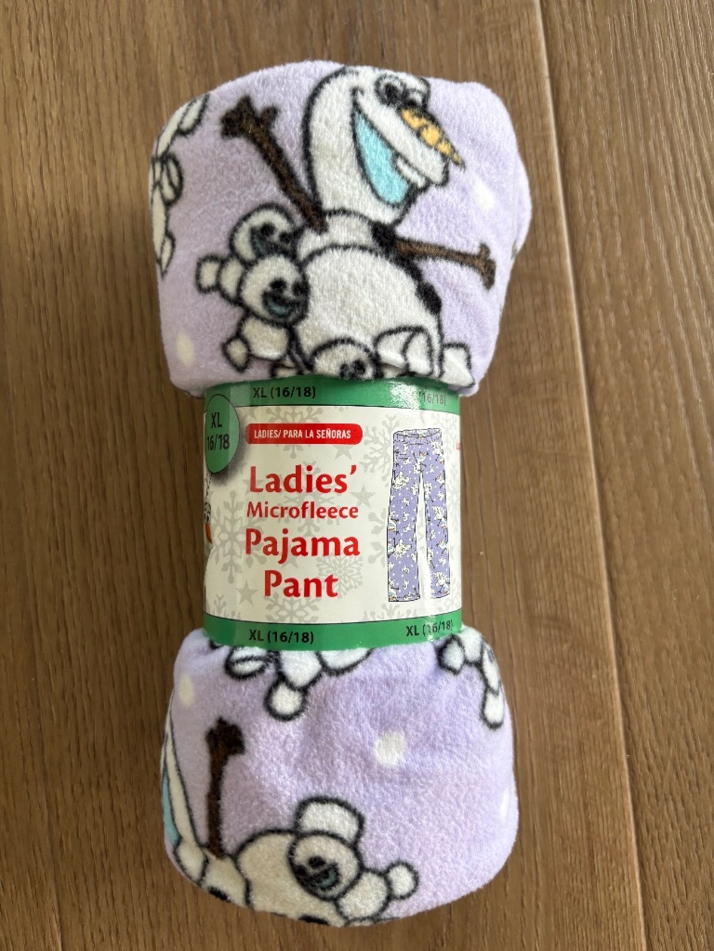 Ladies Microfleece PJ Pant Frozen Theme Featuring Olaf